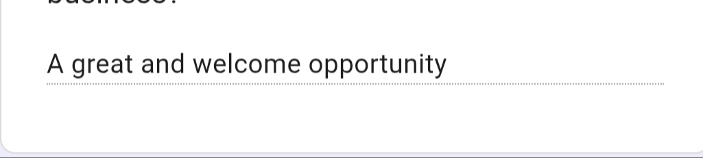 Survey response 2